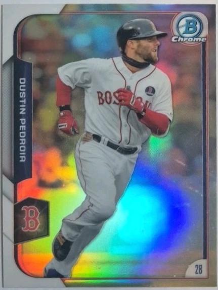 Dustin Pedroia #136 2015 Bowman Chrome Baseball