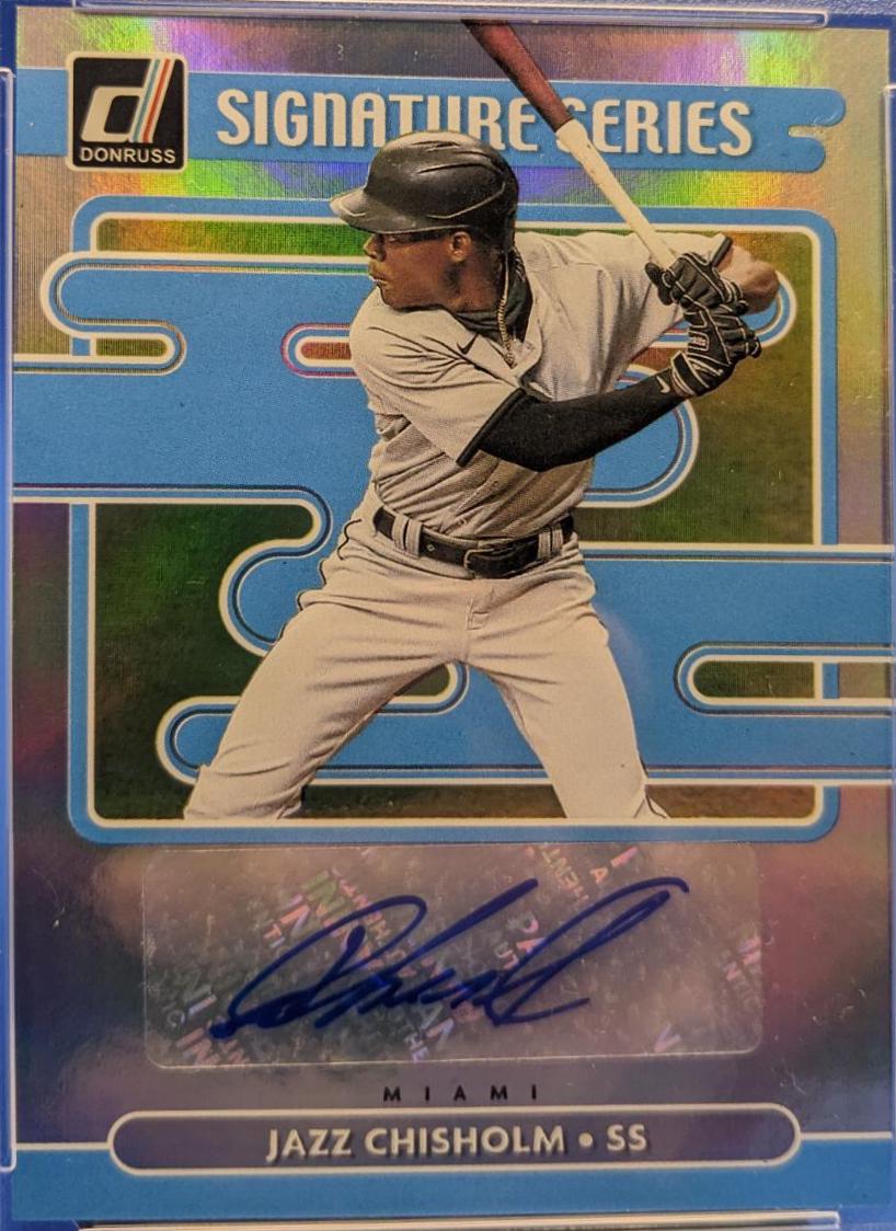 Jazz Chisholm #SS-JZ Baseball Cards 2021 Panini Donruss Signature Series