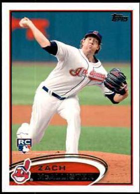 Zach McAllister #570 Baseball Cards 2012 Topps