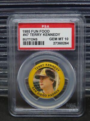 Terry Kennedy #47 1985 Fun Food Buttons Baseball