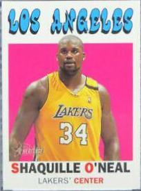 Shaquille O'Neal #15 Basketball Cards 2000 Topps Heritage