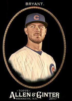 Kris Bryant #1 Baseball Cards 2017 Topps Allen & Ginter X