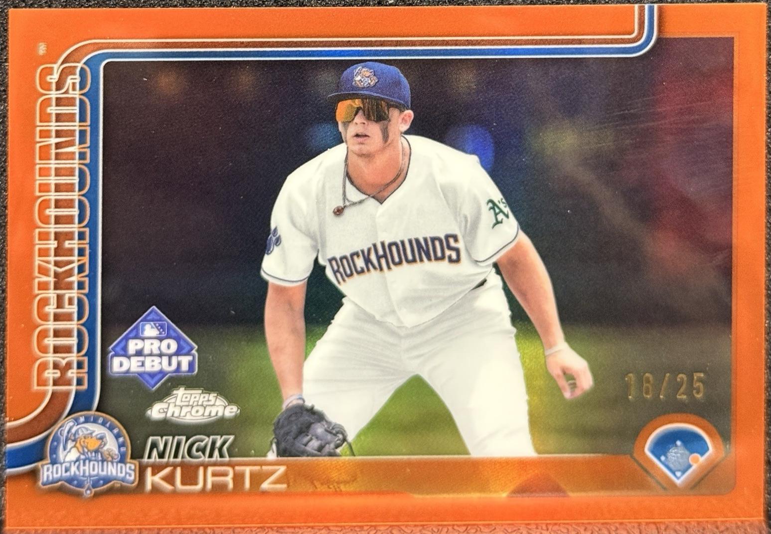 Nick Kurtz [Orange Lava Refractor Autograph] #PDC-1 Prices | 2025