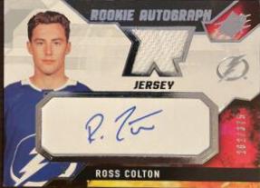 Ross Colton #RC 2021 Spx Rookie Auto Jersey Hockey