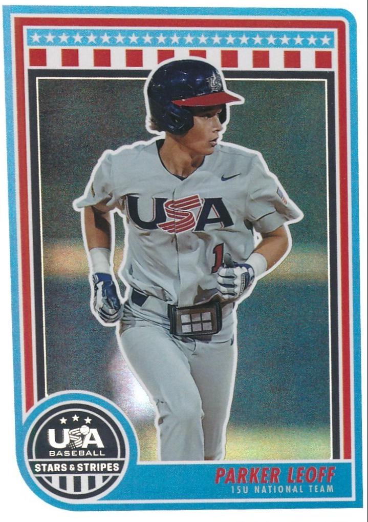 Parker Leoff #10 Baseball Cards 2025 Panini Stars and Stripes