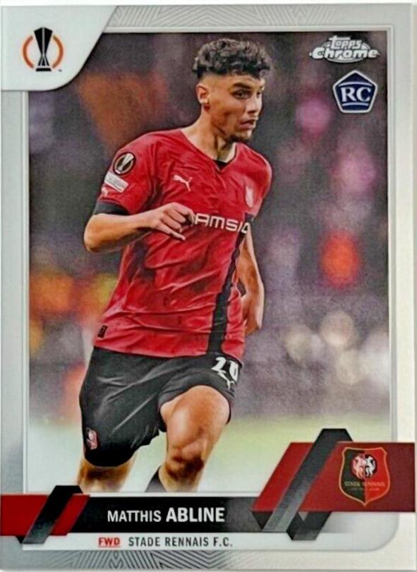 Matthis Abline #167 Soccer Cards 2022 Topps Chrome UEFA Club Competitions