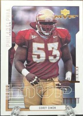 Corey Simon #194 Football Cards 2000 Upper Deck MVP