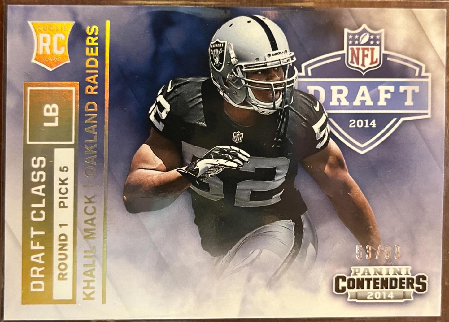 Khalil Mack #RDA-11 Football Cards 2014 Panini Contenders Draft Class