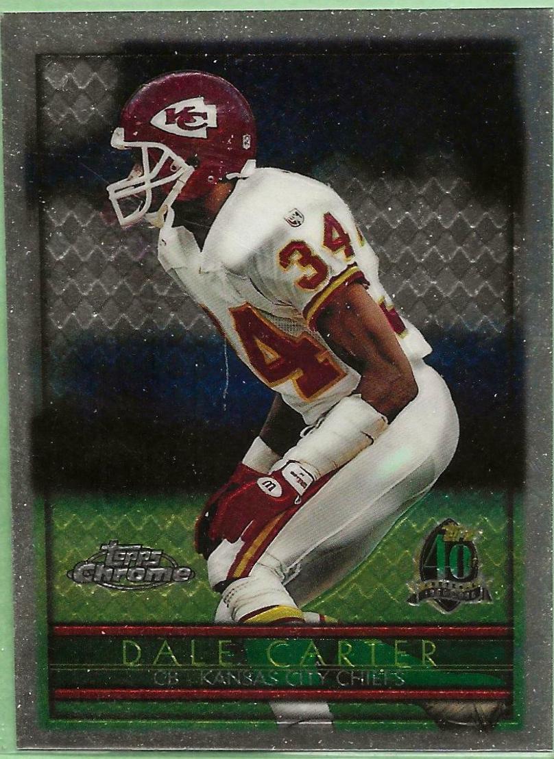 Dale Carter #14 Football Cards 1996 Topps Chrome