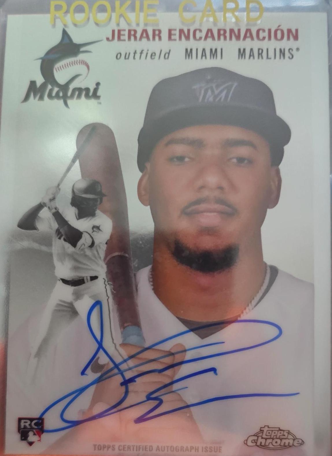 Jerar Encarnacion #CPA-JE Baseball Cards 2023 Topps Chrome Platinum Anniversary Autograph