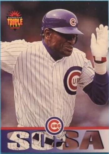 Sammy Sosa #78 1994 Donruss Triple Play Baseball