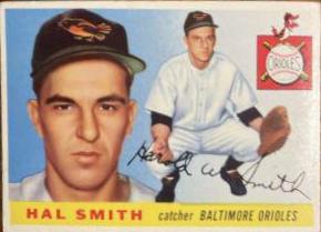 Hal Smith #8 Baseball Cards 1955 Topps