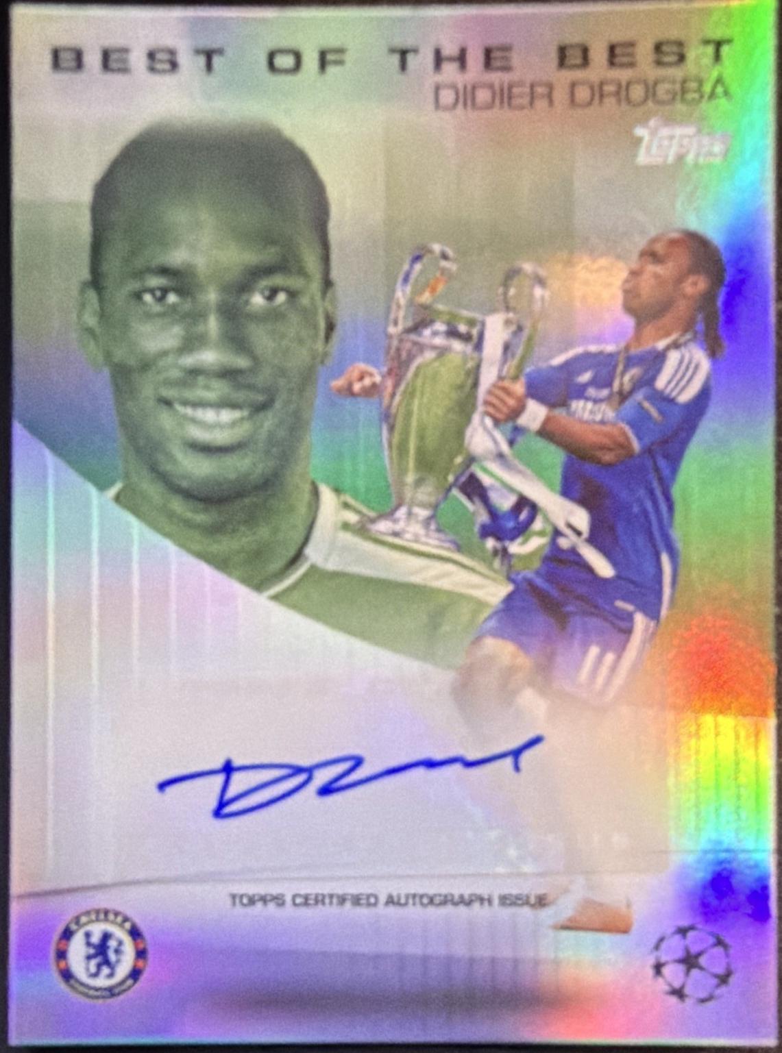Didier Drogba #BBA-DD 2024 Topps UEFA Best Of The Best Ucl Legends Autograph