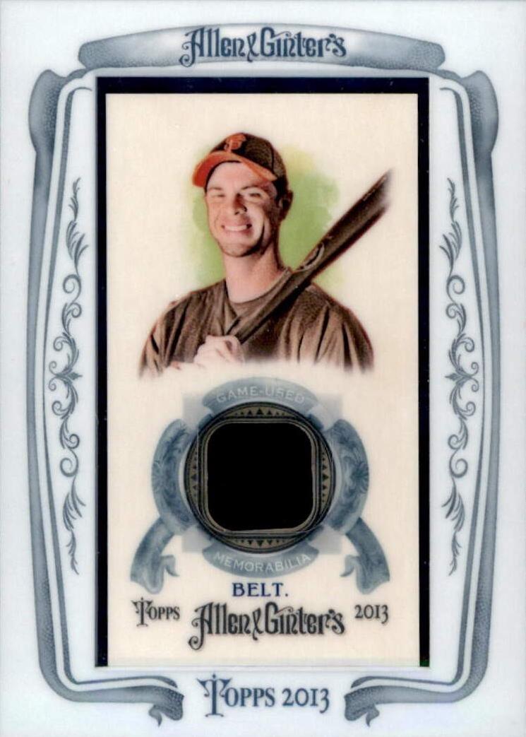 Brandon Belt #AGR-BB 2013 Topps Allen & Ginter Framed Mini Relic Baseball