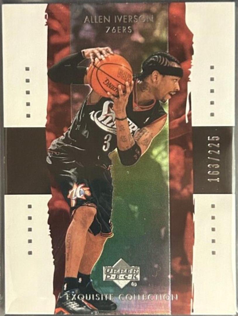 Allen Iverson #29 Basketball Cards 2003 UD Exquisite Collection