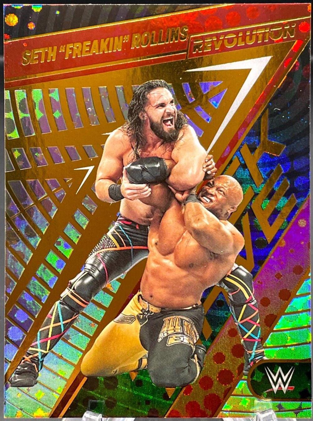 Seth 'Freakin' Rollins #4 Wrestling Cards 2023 Panini Revolution WWE Shock Wave