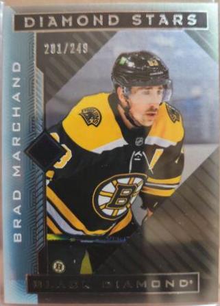 Brad Marchand #BDS-BM Hockey Cards 2021 Upper Deck Black Diamond Stars