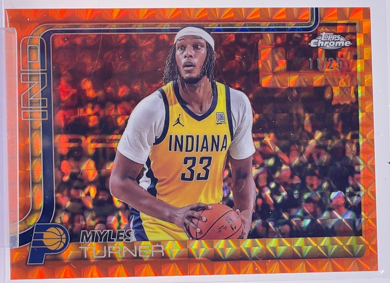 Myles Turner [Orange Geometric Refractor] #29