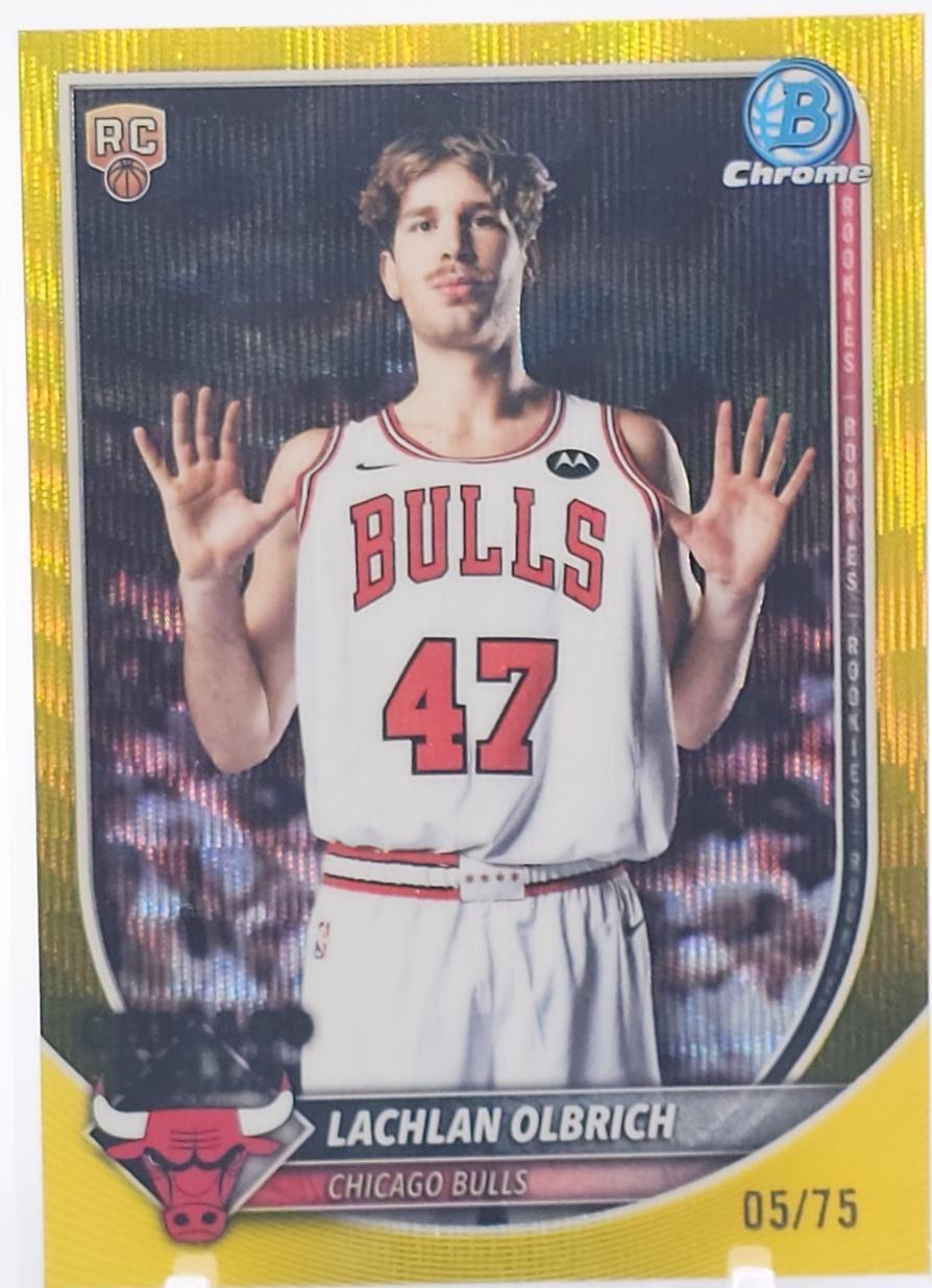 Lachlan Olbrich [Yellow Wave Refractor] #BCV-51