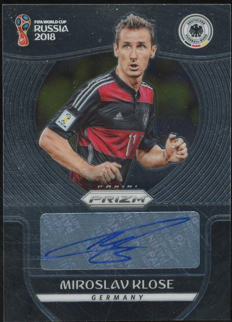 Miroslav Klose #S-MK Soccer Cards 2018 Panini Prizm World Cup Signatures