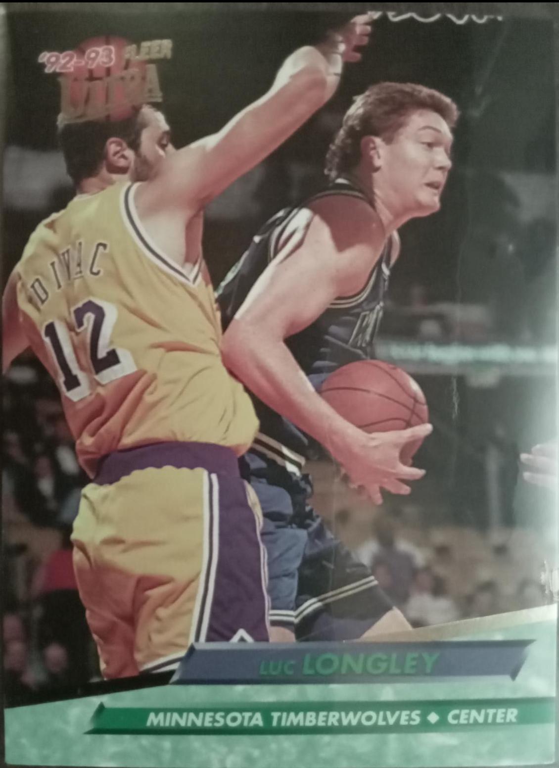 Luc Longley #111 Basketball Cards 1992 Ultra