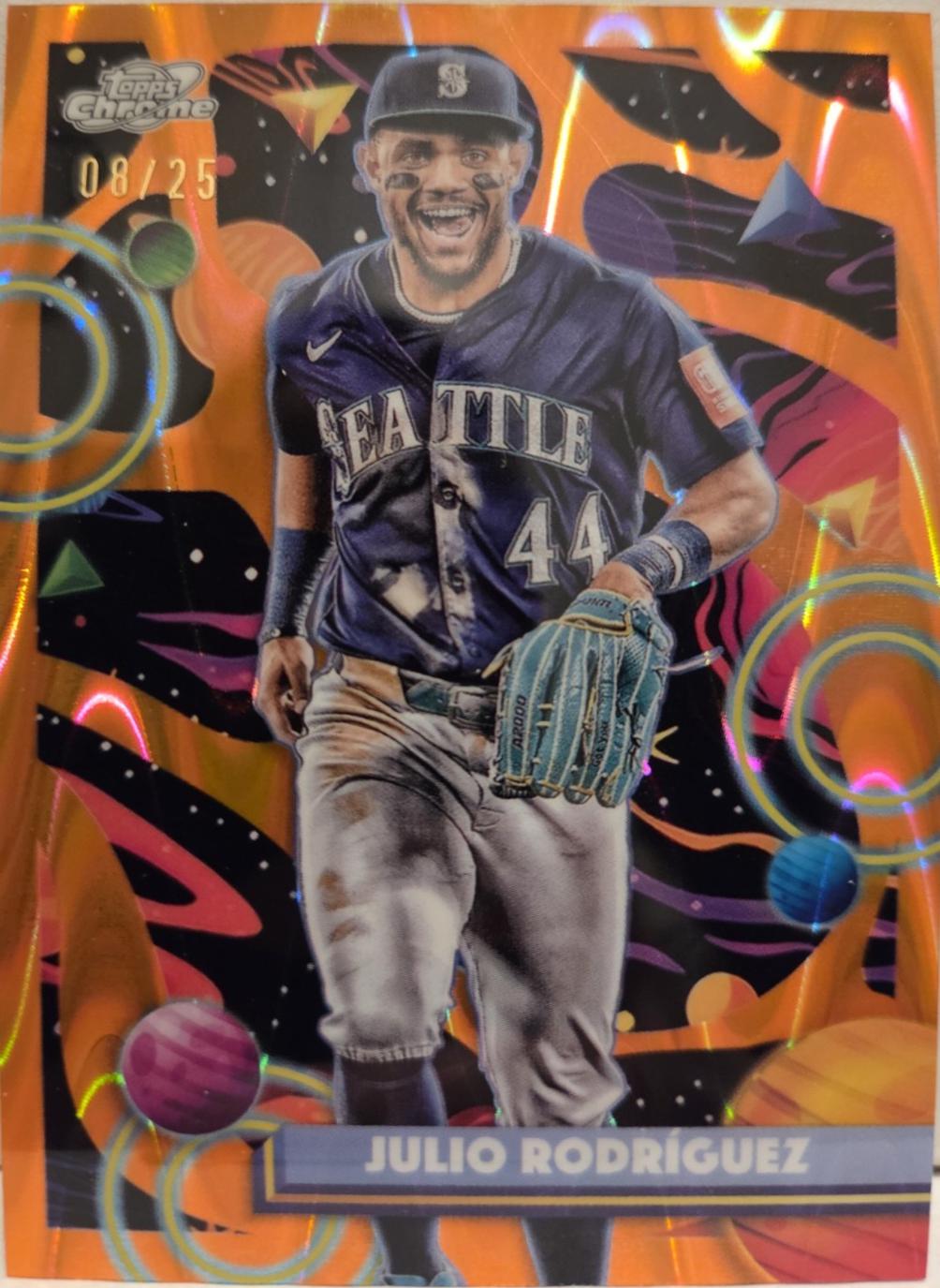 Julio Rodriguez [Orange Galactic Refractor] #95