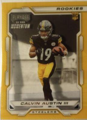 Calvin Austin III #PMR-32 Football Cards 2022 Panini Chronicles Playoff Momentum Rookies