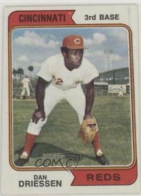 Dan Driessen #341 Baseball Cards 1974 Topps