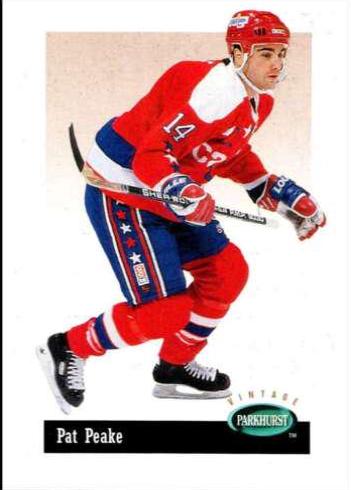 Pat Peake #V63 Hockey Cards 1994 Parkhurst Vintage