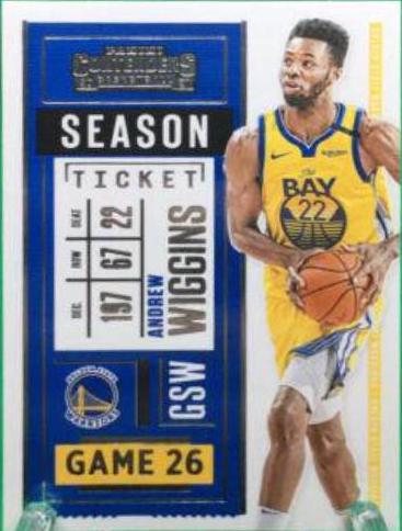 Andrew Wiggins #9 Basketball Cards 2020 Panini Contenders