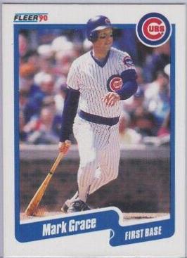 Mark Grace #32 Baseball Cards 1990 Fleer Canadian