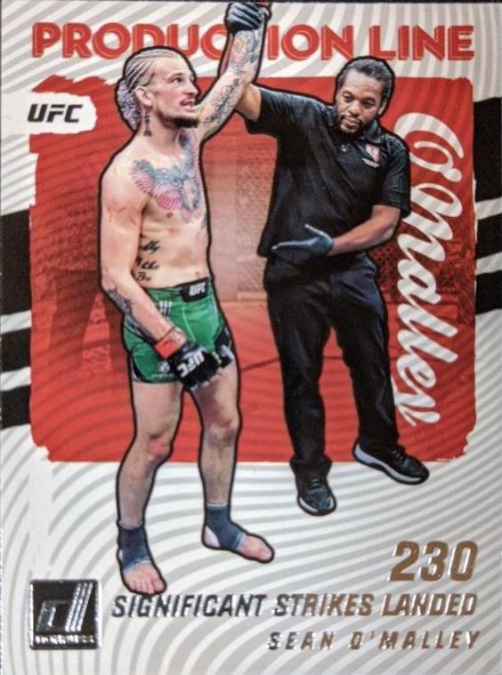 Sean O'Malley #8 Ufc Cards 2022 Panini Donruss UFC Production Line