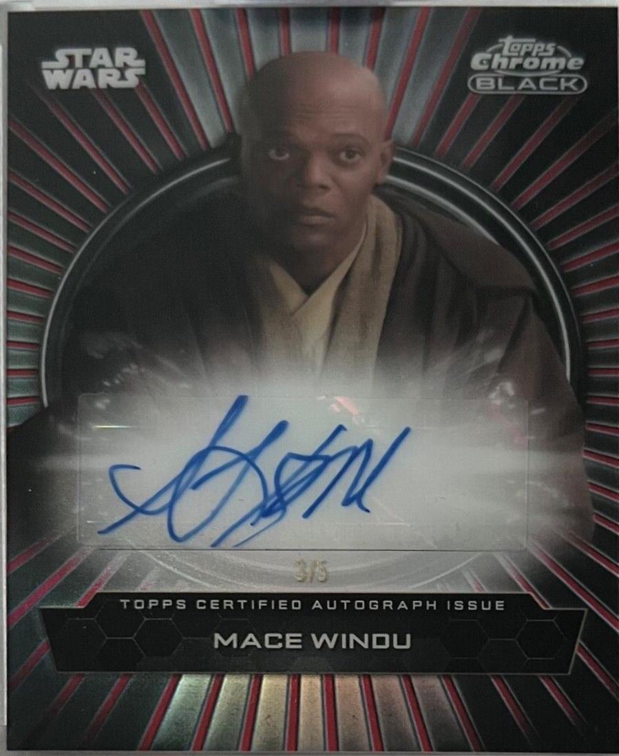 Samuel L. Jackson as Mace Windu #AU-SJ Star Wars 2024 Topps Chrome Autograph
