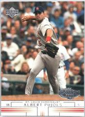 Albert Pujols #293 Baseball Cards 2002 Upper Deck Prices
