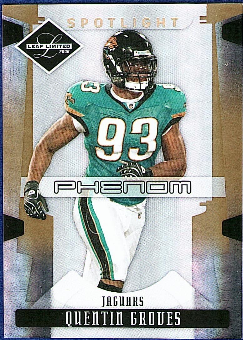 Quentin Groves #282 Football Cards 2008 Leaf Limited