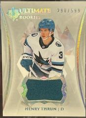 Henry Thrun [Jersey Ultimate Rookie] #193 Hockey Cards 2023 Upper Deck Ultimate Collection Prices
