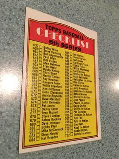 Checklist 657-787