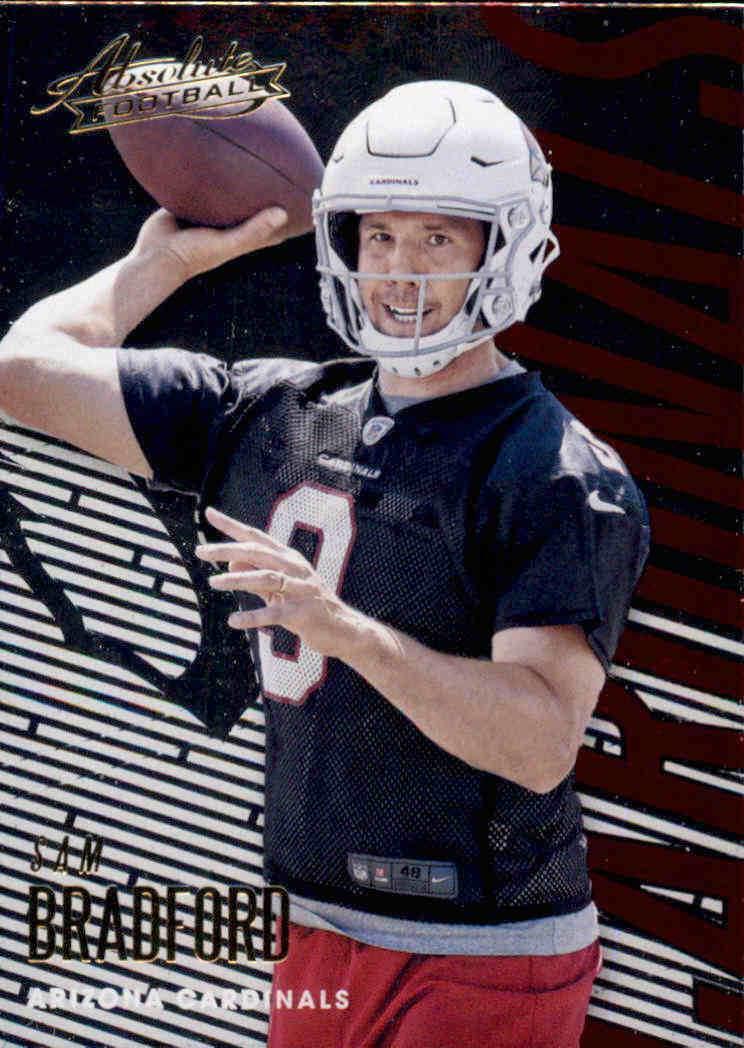 Sam Bradford #1 Football Cards 2018 Panini Absolute