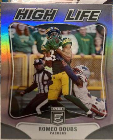 Romeo Doubs #HL-13 Football Cards 2023 Panini Donruss Elite High Life