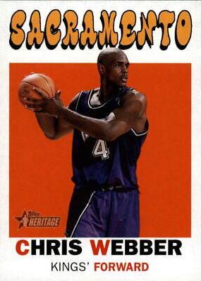 Chris Webber #21 Basketball Cards 2000 Topps Heritage