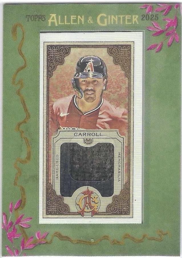 Corbin Carroll #MFR-CCA 2025 Topps Allen & Ginter Baseball Allen & Ginter Mini Framed Relics