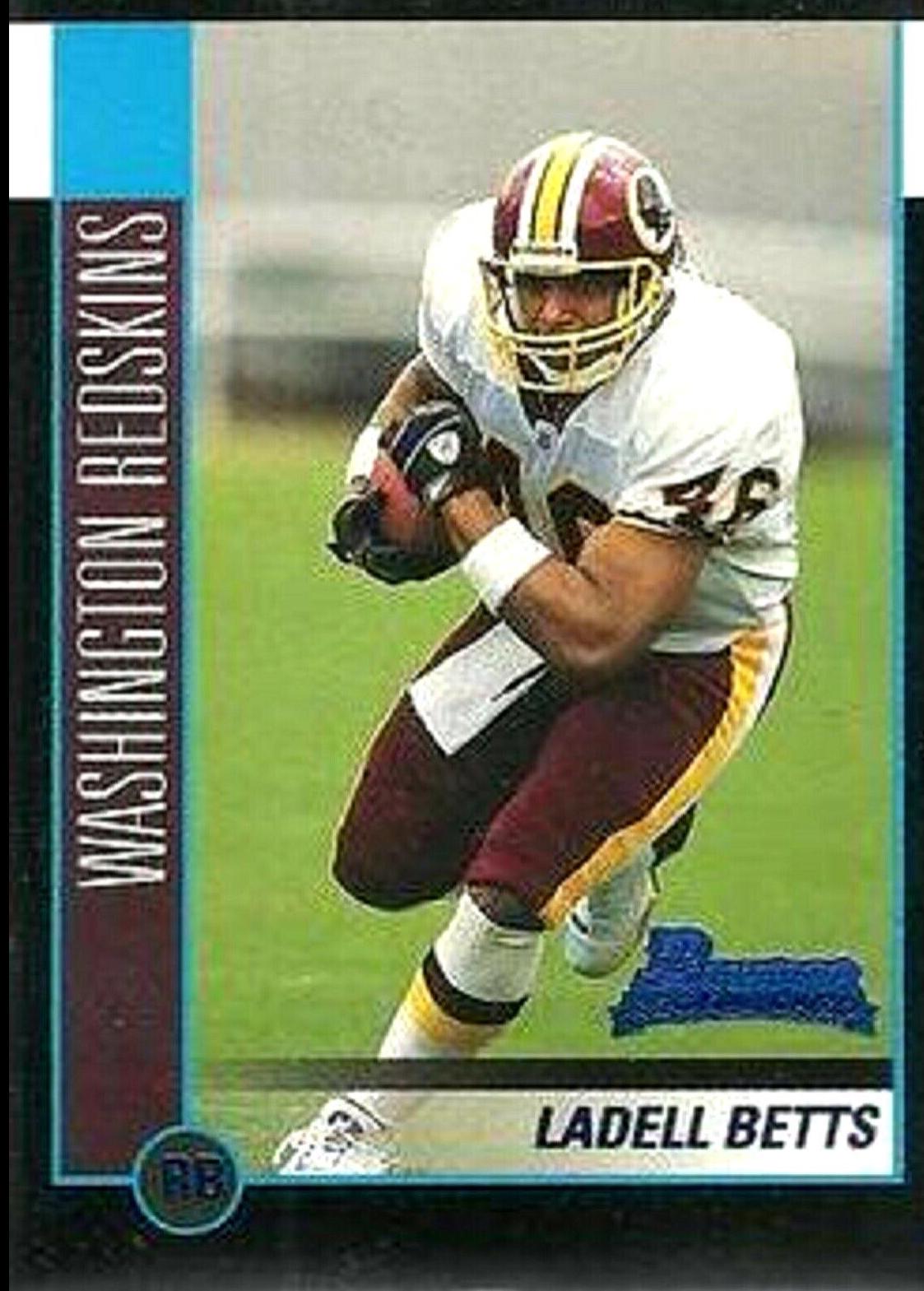 Ladell Betts #154 Football Cards 2002 Bowman