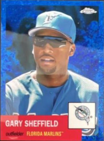 Gary Sheffield [Blue Mini-Diamond Refractor] #425