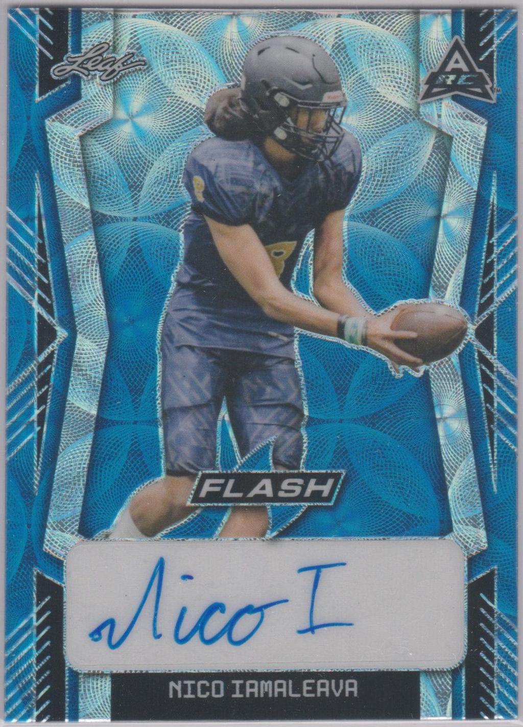 Nico Iamaleava #BA-NI1 2022 Leaf Flash Autographs Football