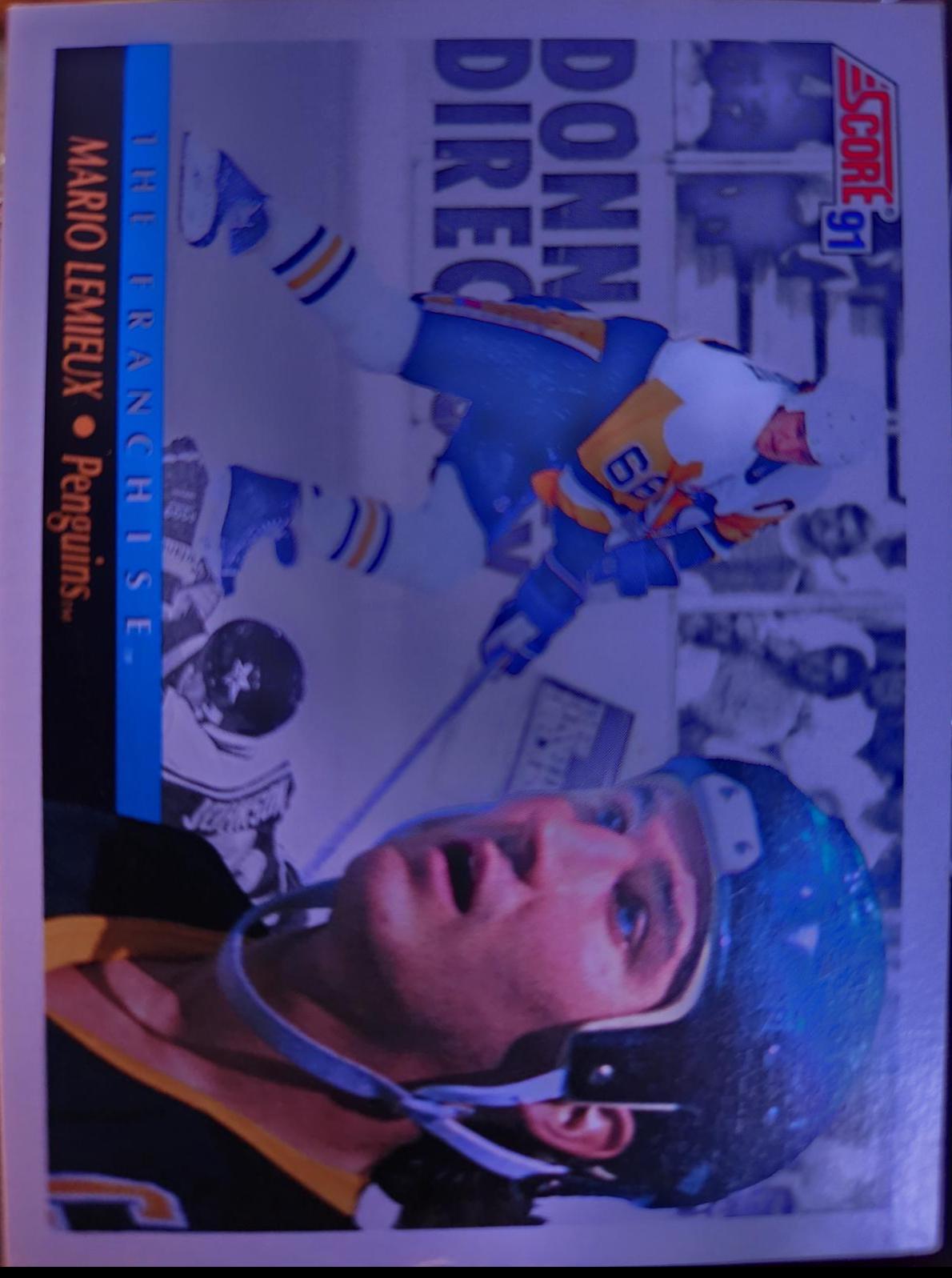 Mario Lemieux #335 Hockey Cards 1991 Score Canadian