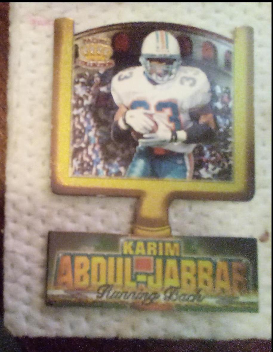 Karma Abdul Jabbar #9 Football Cards 1997 Pacific