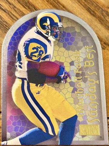 Marshall Faulk #5SB Football Cards 2000 Skybox Sunday's Best