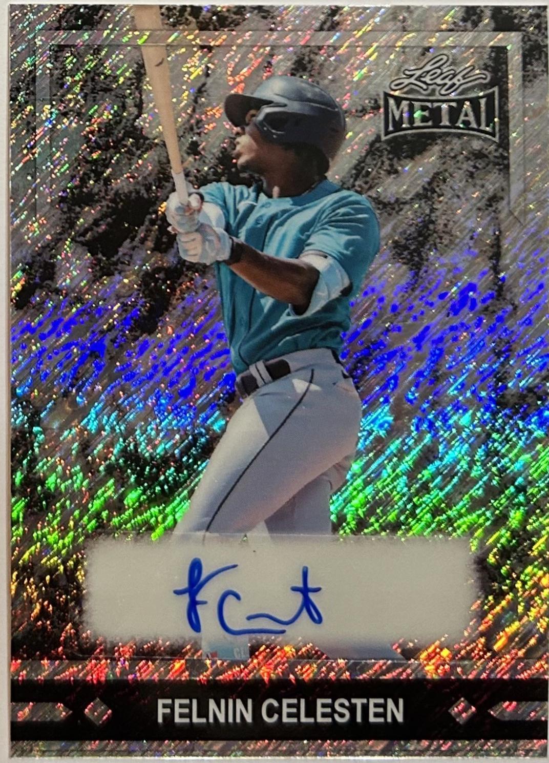 Felnin Celesten #91A-FC1 2026 Leaf Metal 1991 Gold Leaf Prospects Autograph Baseball