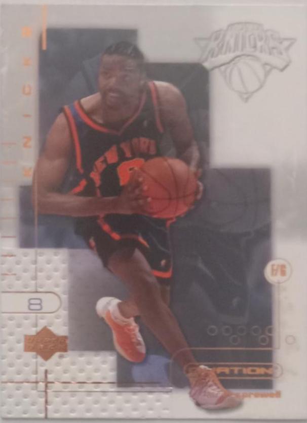Latrell Sprewell #58 Basketball Cards 2001 Upper Deck Ovation