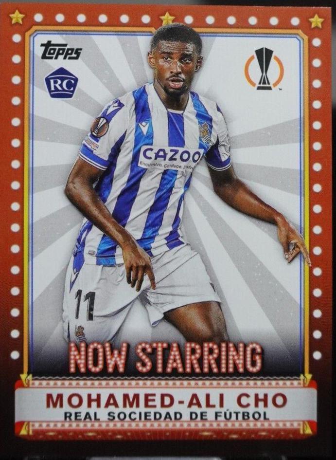 Mohamed Ali Cho #NS-14 Soccer Cards 2022 Topps UEFA Club Competitions Now Starring